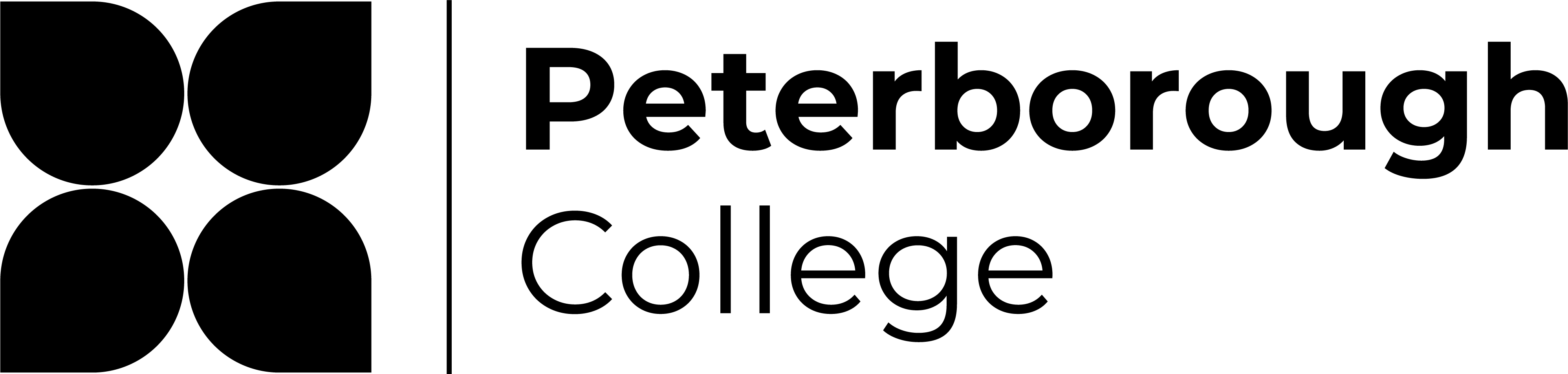 Peterborough College Logo Black