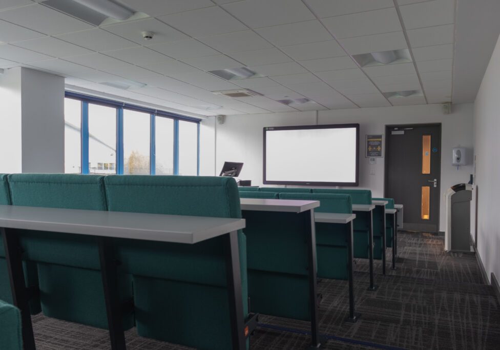 MANCHESTER, UNITED KINGDOM - Oct 14, 2020: School / College / University Classroom How 3D Technology In Education Simplifies School Open Days